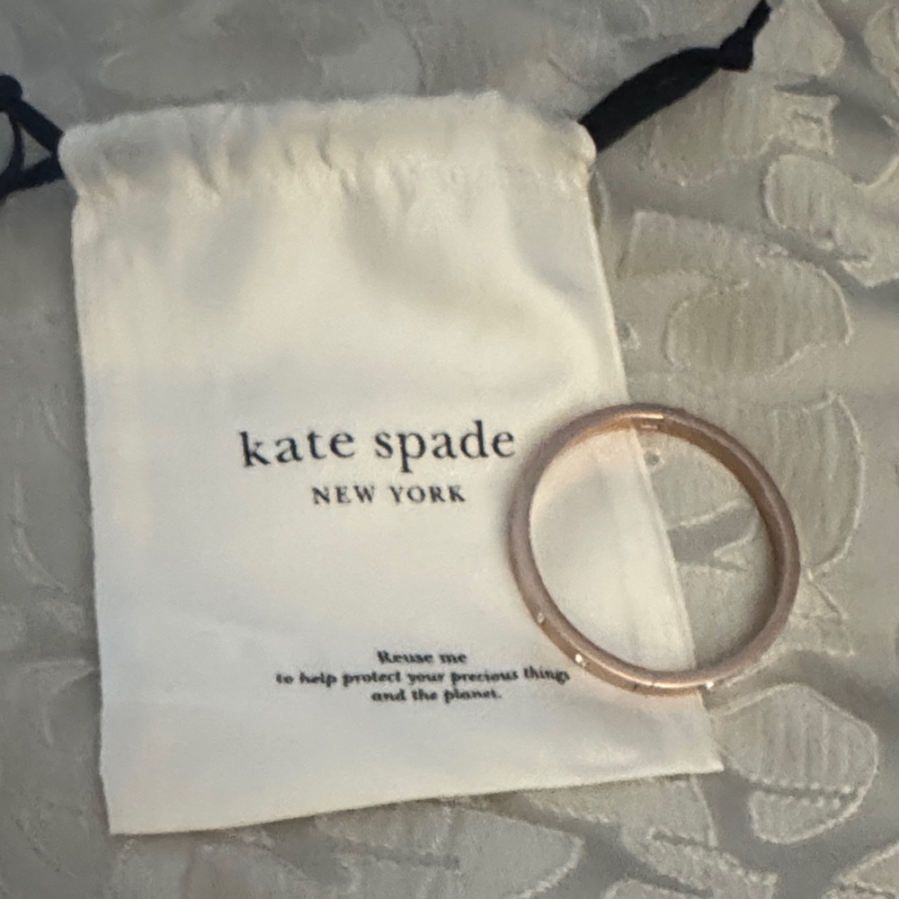 Kate Spade Metallic Rose Gold Bangle